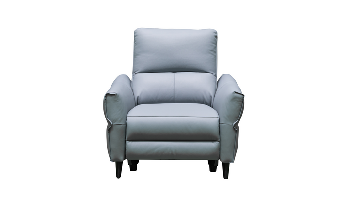 Klaussner Armonia Blue Leather Power Reclining Chair