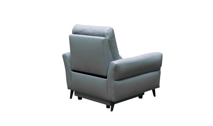 Klaussner Armonia Blue Leather Power Reclining Chair