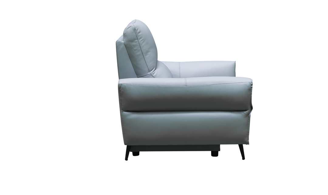 Klaussner Armonia Blue Leather Power Reclining Chair