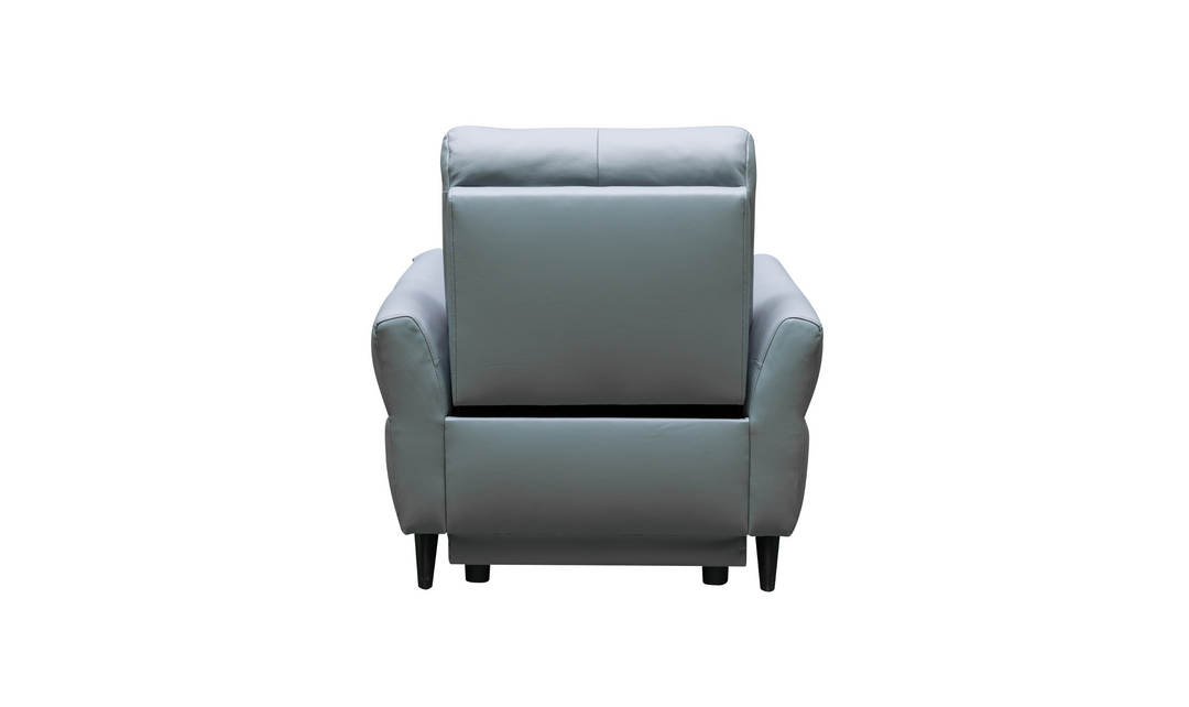 Klaussner Armonia Blue Leather Power Reclining Chair