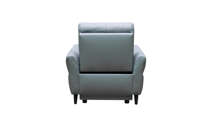 Klaussner Armonia Blue Leather Power Reclining Chair