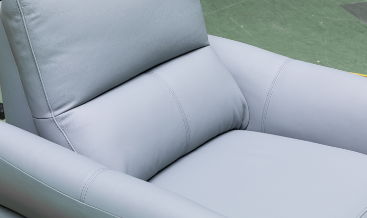 Klaussner Armonia Blue Leather Power Reclining Chair