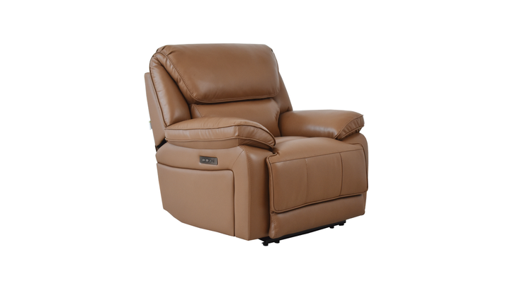 Klaussner Ashton Leather Power Reclining Chair-Jennifer Furniturre