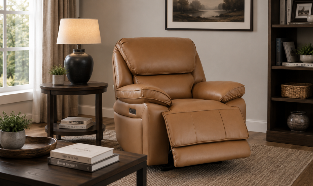 Klaussner Ashton Leather Power Reclining Living Room Set-Jennifer Furniture