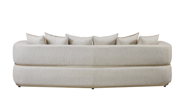 Klaussner Atlas Extra-Large Four Seater Sofa in Champagne Gold-JenniferFurniture