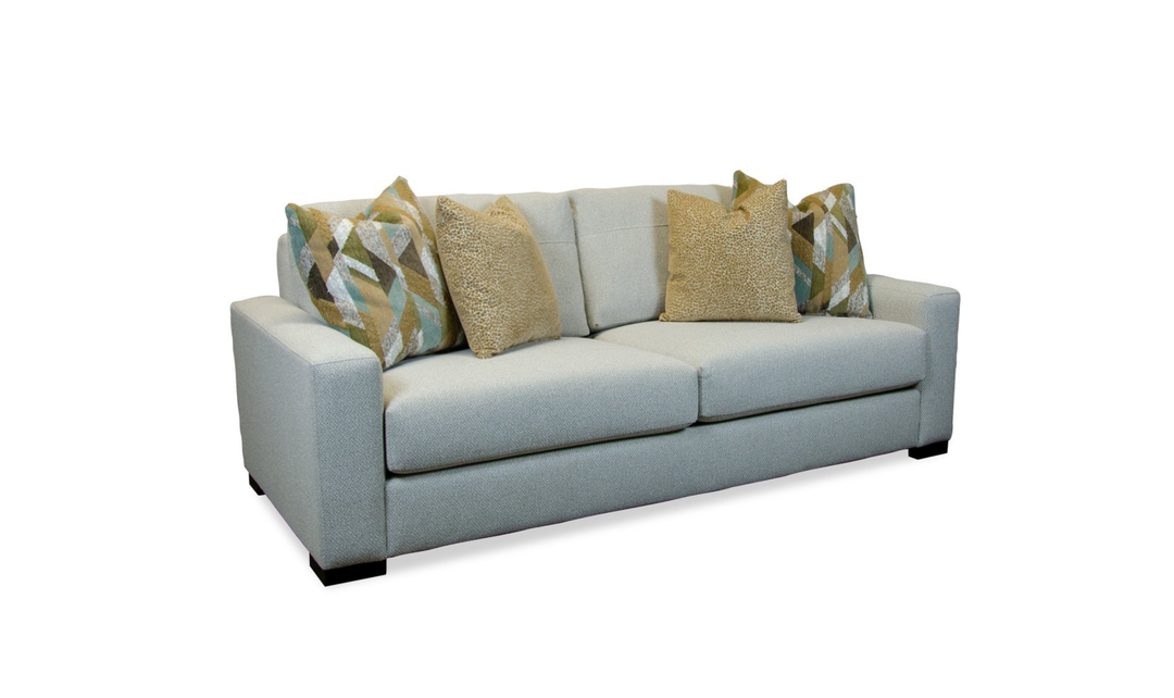 Klaussner Austin Upholstread Sofa with Track Arms