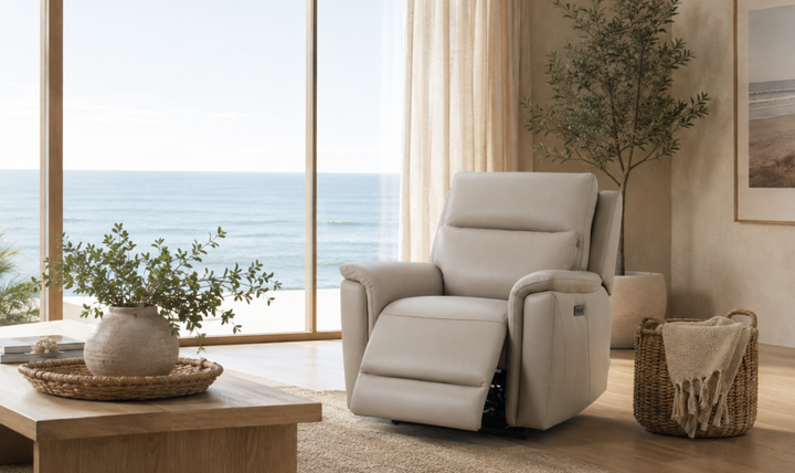 Klaussner Aven Dual Motor Power Reclining Chair with USB & USB-C-Jennifer Furniture