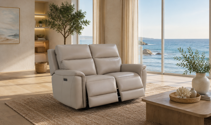 Klaussner Aven Dual Motor Power Reclining Loveseat with USB & USB-C-Jennifer Furnirue