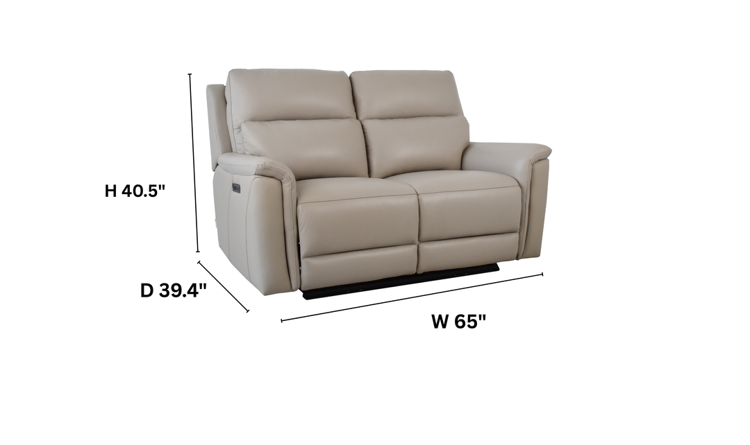 Klaussner Aven Dual Motor Power Reclining Loveseat with USB & USB-C-Jennifer Furnirue
