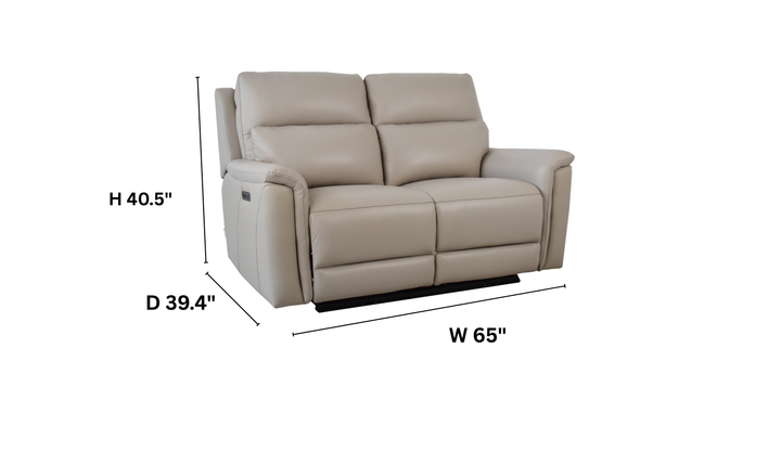 Klaussner Aven Dual Motor Power Reclining Loveseat with USB & USB-C-Jennifer Furnirue