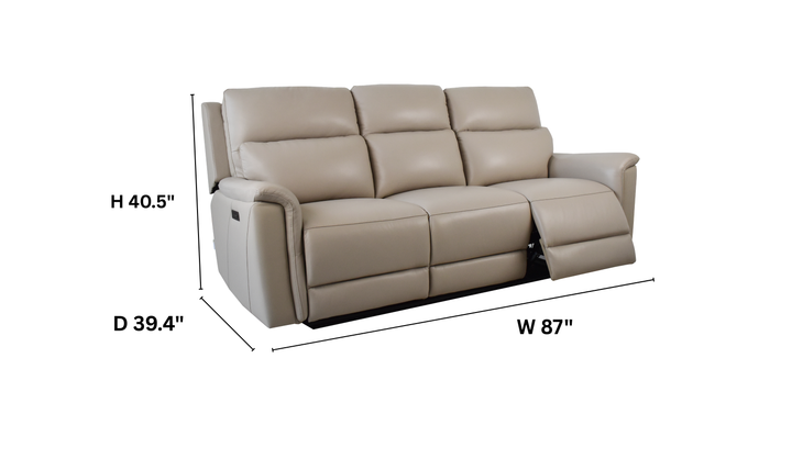 Klaussner Aven Dual Motor Power Reclining Sofa with USB & USB-C-Jennifer Furniture