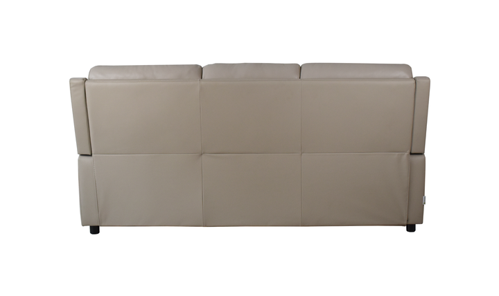 Klaussner Aven Leather Match 3 Seater Queen Sleeper Sofa in Beige-Jennifer Furniture