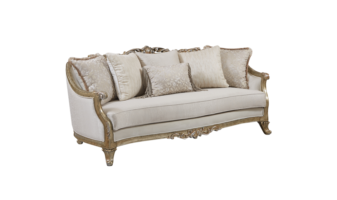 Klaussner Bellalynn 3 Seater Luxury Classic Sofa in Antique Brown