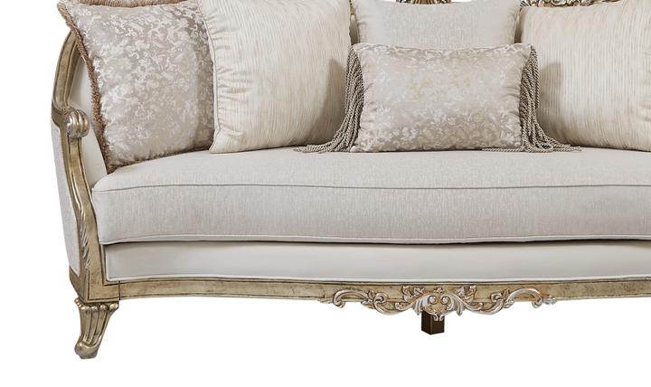 Klaussner Bellalynn 3 Seater Luxury Classic Sofa in Antique Brown