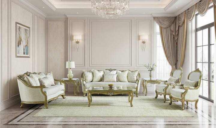 Klaussner Bellalynn Living Room Set in Antique Brown-Jennifer Furniture 