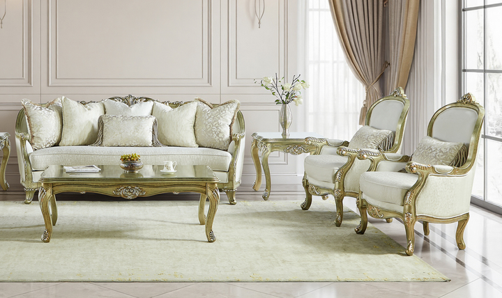 Klaussner Bellalynn Living Room Set in Antique Brown-Jennifer Furniture 