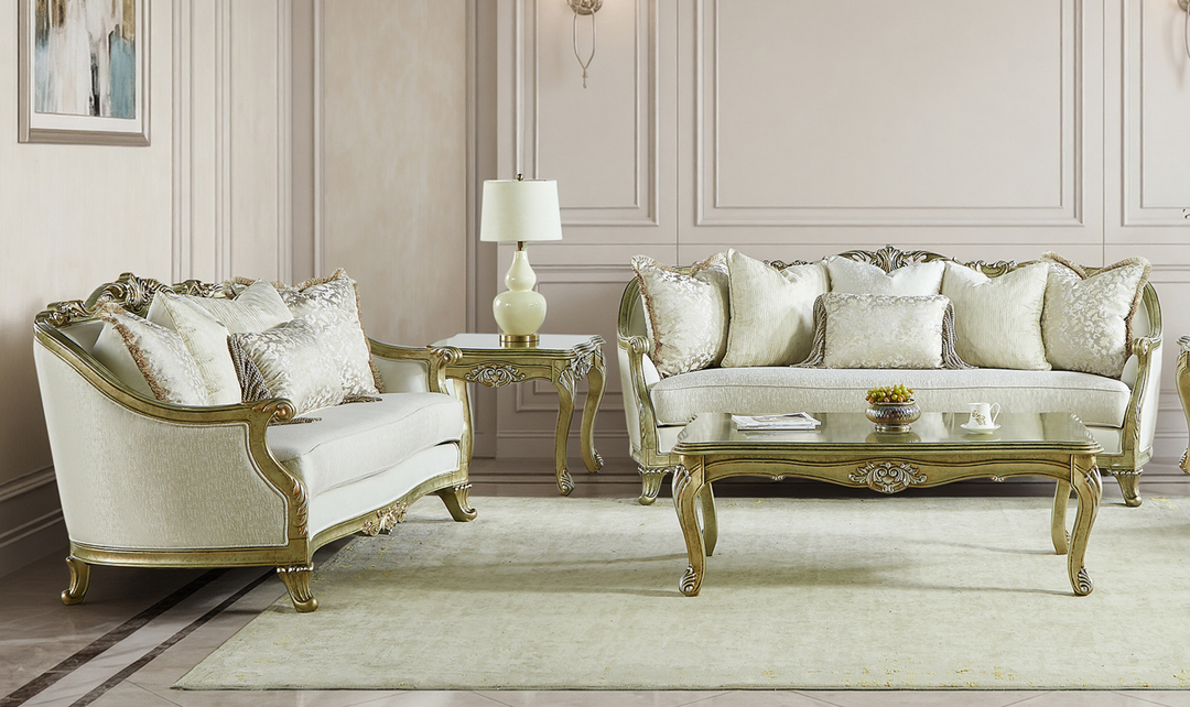 Klaussner Bellalynn Living Room Set in Antique Brown-Jennifer Furniture 