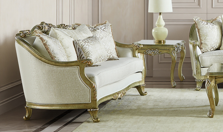 Klaussner Bellalynn Living Room Set in Antique Brown-Jennifer Furniture 