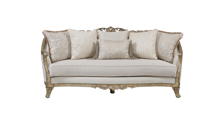 Klaussner Bellalynn 3 Seater Luxury Classic Sofa in Antique Brown