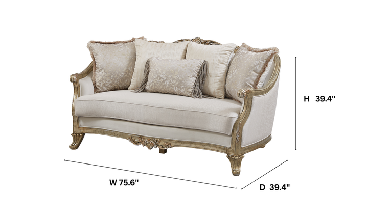 Klaussner Bellalynn Luxury 2 Seater Loveseat in Antique Brown