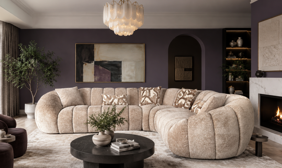Klaussner Bellavista Fabric Sectional Sofa with Channel Tufted Seat-Jennifer Furniture
