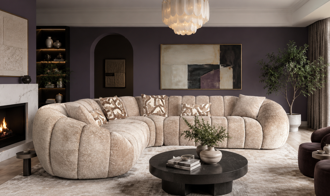 Klaussner Bellavista Fabric Sectional Sofa with Channel Tufted Seat-Jennifer Furniture