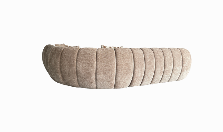 Klaussner Bellavista Fabric Sectional Sofa with Channel Tufted Seat-Jennifer Furniture
