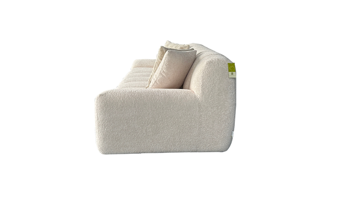Klaussner Belluno Bouclé Fabric Sofa with Deep Tufted Seat-Jennifer Furniture
