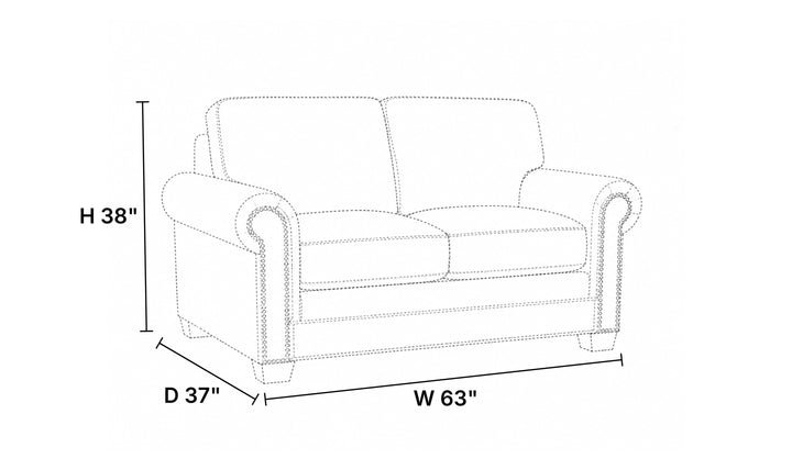 Klaussner Wellington Leather Traditional Rolled Arm Sofa Collection-jennifer Furniture