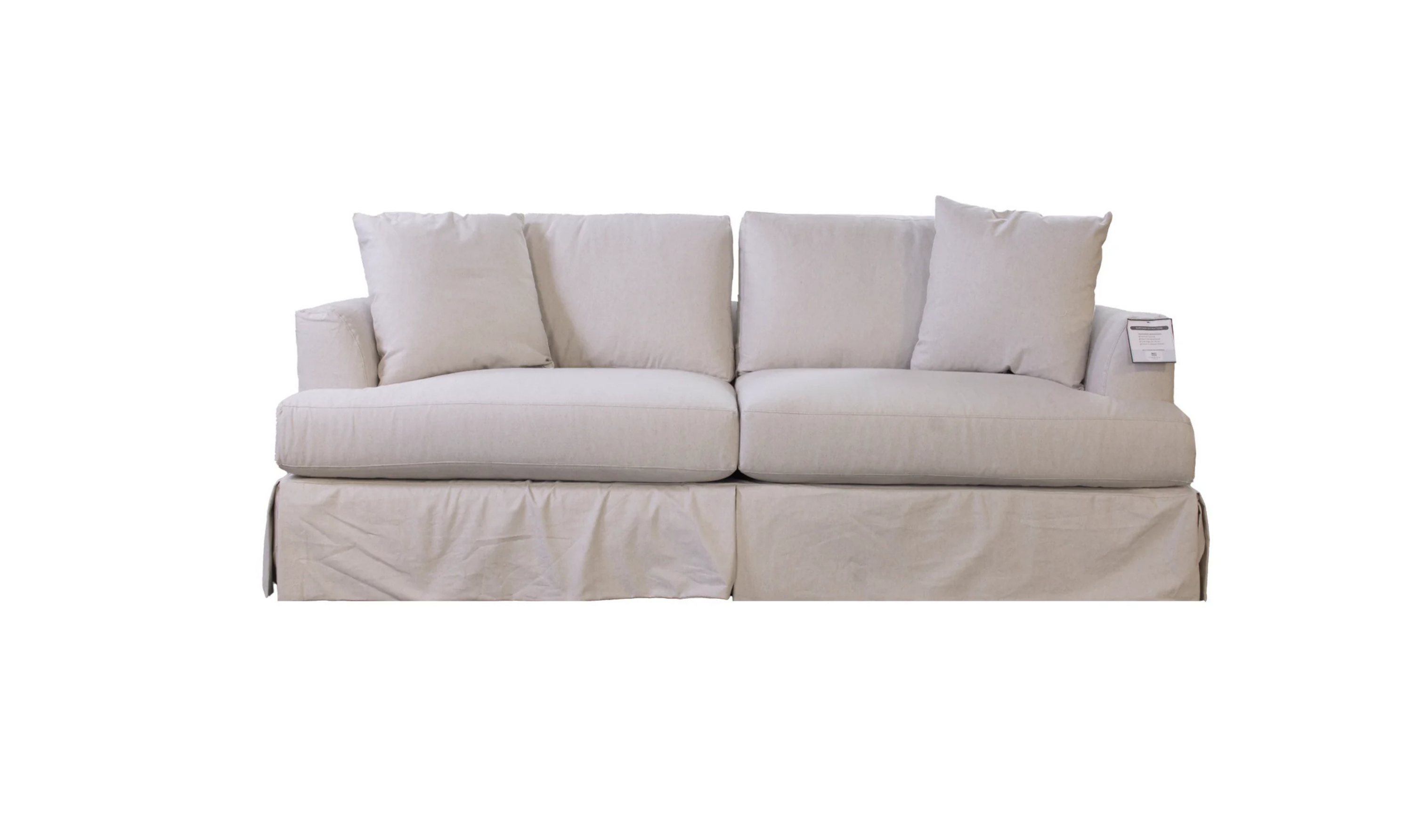 Klaussner Bentley Fabric Slipcover Sleeper Sofa with Track Arms-Jennifer Furniture