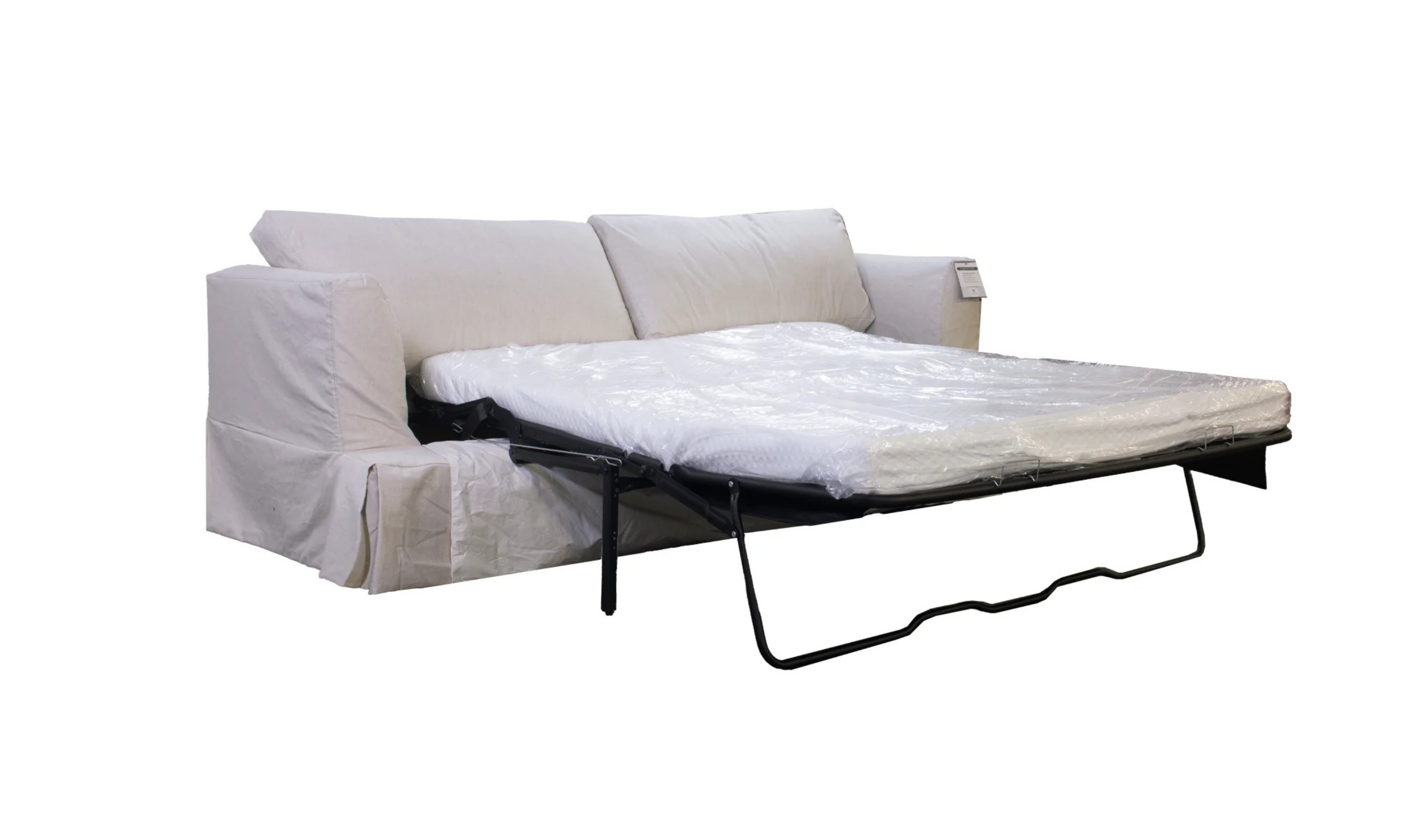 Klaussner Bentley Fabric Slipcover Sleeper Sofa with Track Arms-Jennifer Furniture