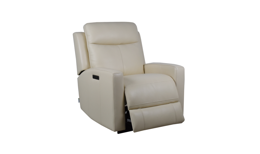 Klaussner Bento Leather Match Power Reclining Chair with USB Charging-Jennifer Furniture