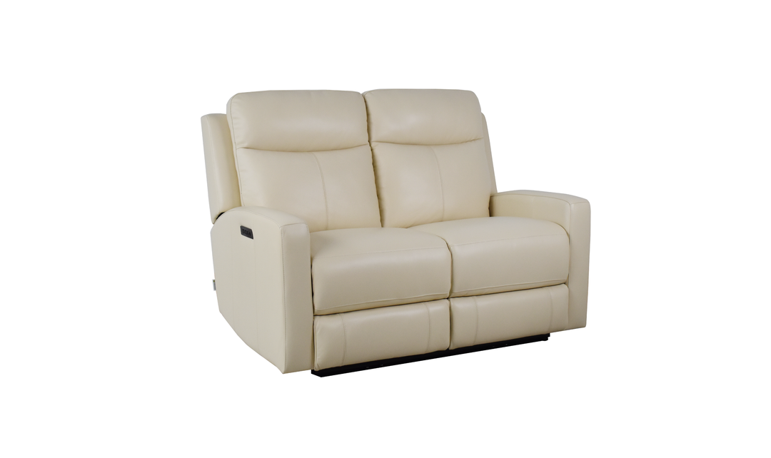 Klaussner Bento Leather Match Power Reclining Loveseat with USB Charging-Jennifer Furniture