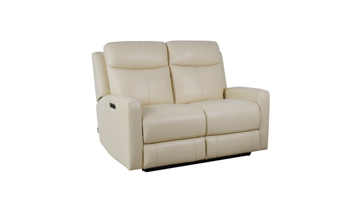 Klaussner Bento Leather Match Power Reclining Loveseat with USB Charging-Jennifer Furniture