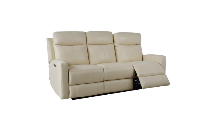 Klaussner Bento Leather Match Power Reclining Sofa with USB Charging-Jennifer Furniture