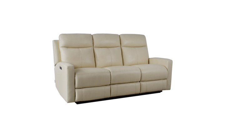 Klaussner Bento Leather Match Power Reclining Sofa with USB Charging-Jennifer Furniture