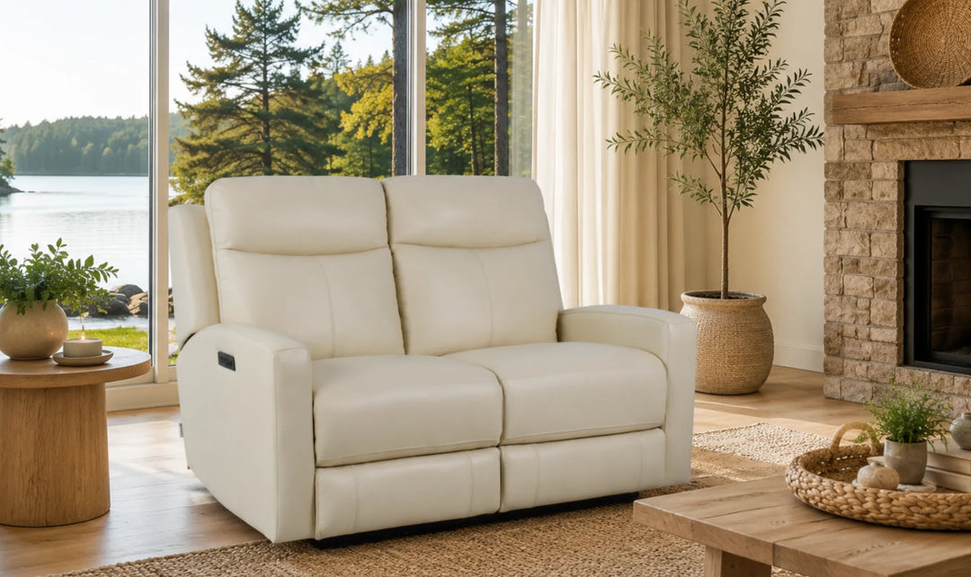 Klaussner Bento Leather Reclining Living Room Set with USB Port