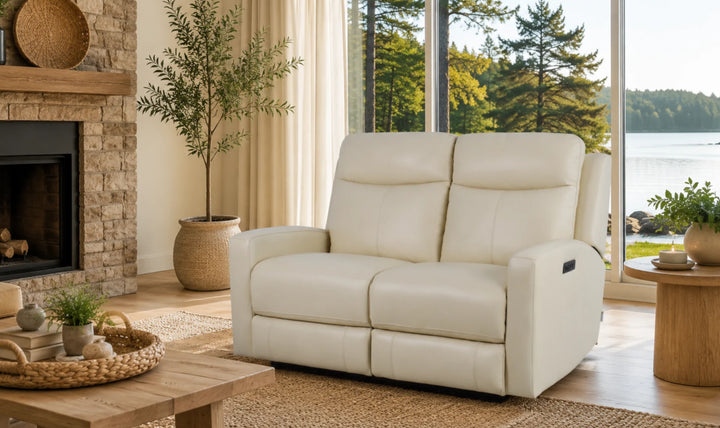 Klaussner Bento Leather Reclining Living Room Set with USB Port