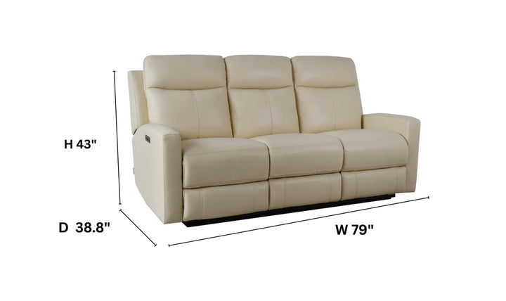 Klaussner Bento Leather Reclining Living Room Set with USB Port