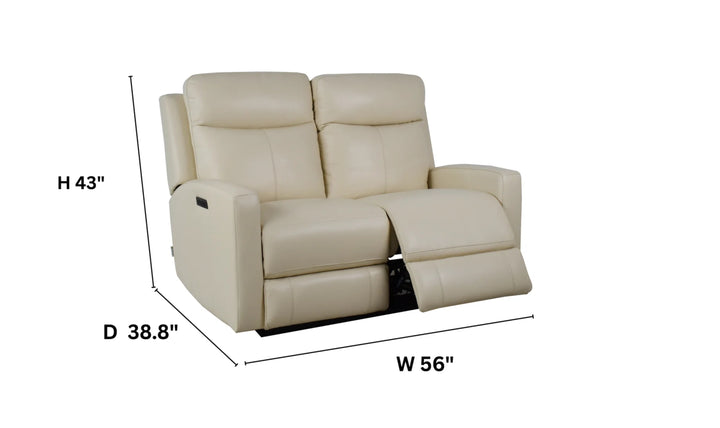 Klaussner Bento Leather Reclining Living Room Set with USB Port