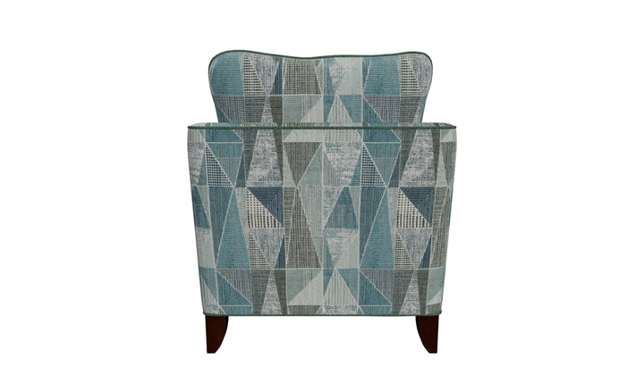 Klaussner Bradford Fabric Transitional Accent Chair With Flared Arm-Jennifer Furniture