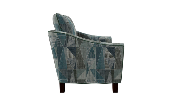 Klaussner Bradford Fabric Transitional Accent Chair With Flared Arm-Jennifer Furniture