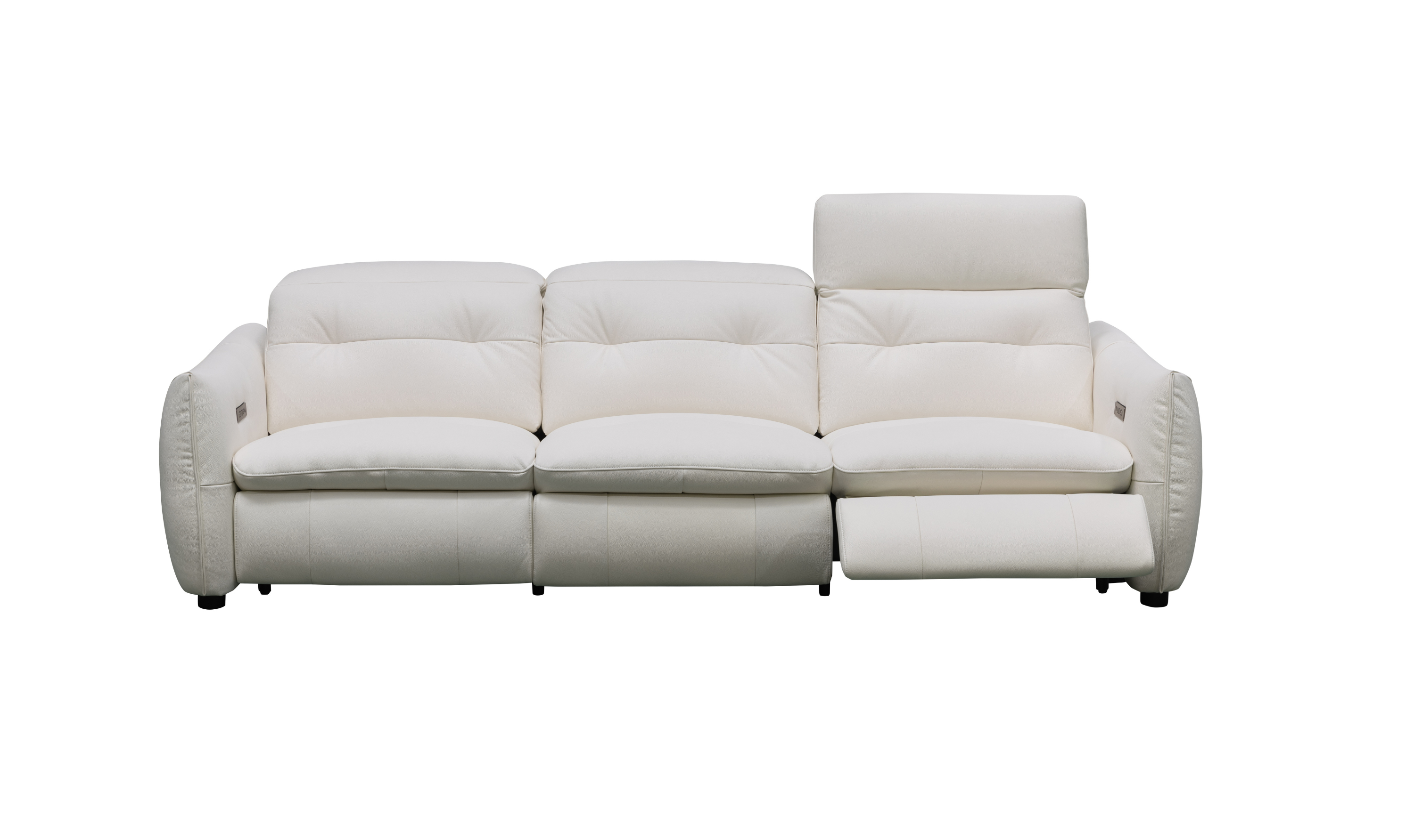 Klaussner Bravino Leather Double Power Reclining Living Room Set