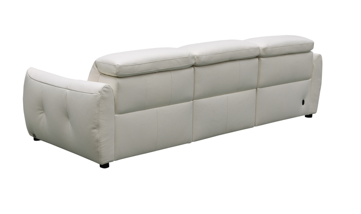 Klaussner Bravino Leather Motion Power Reclining Sofa with USB Ports