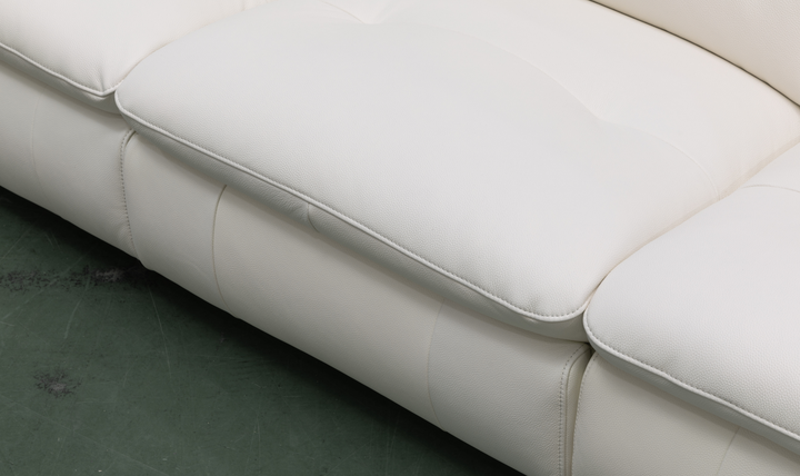 Klaussner Bravino Leather Motion Power Reclining Sofa with USB Ports
