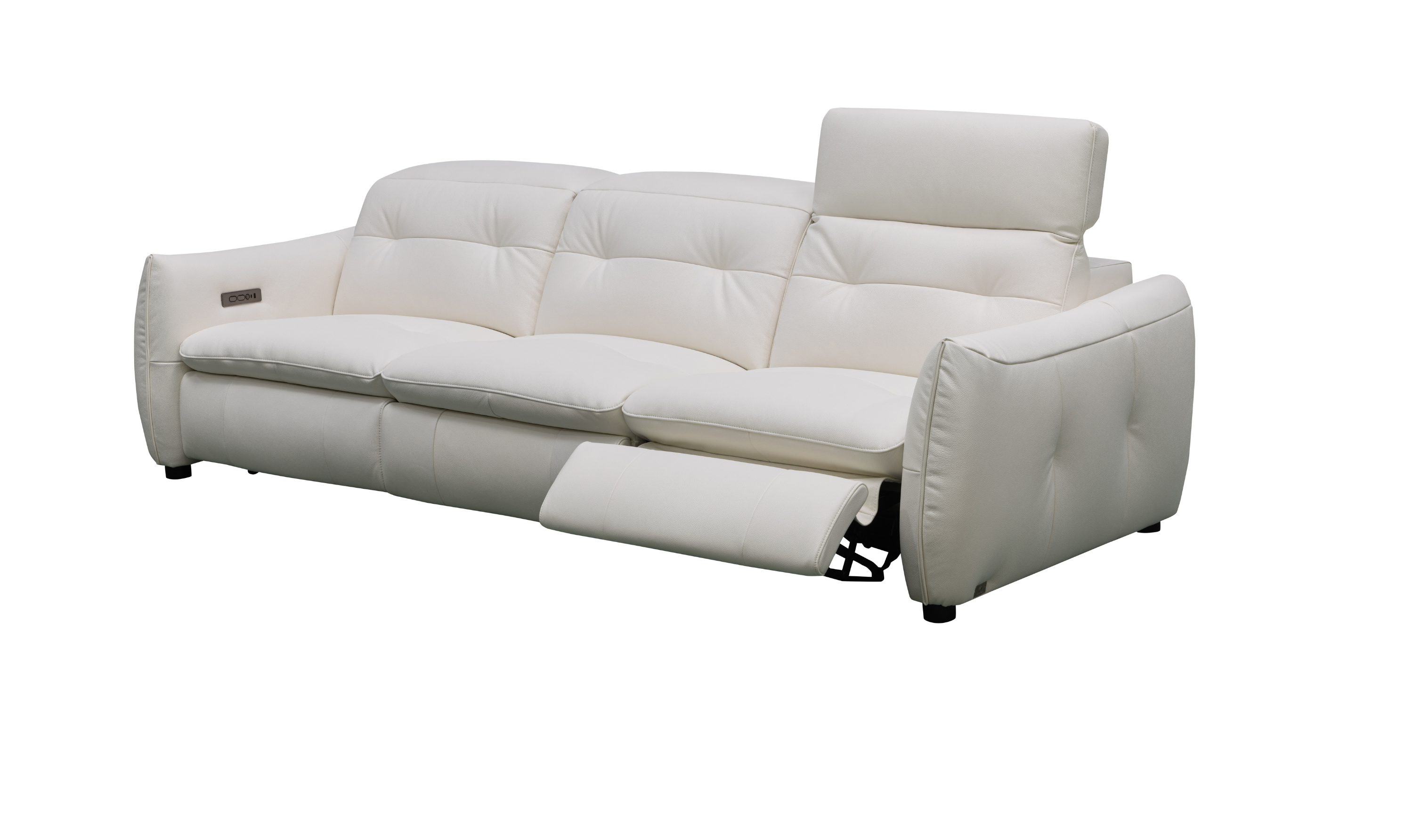 Klaussner Bravino Leather Double Power Reclining Living Room Set