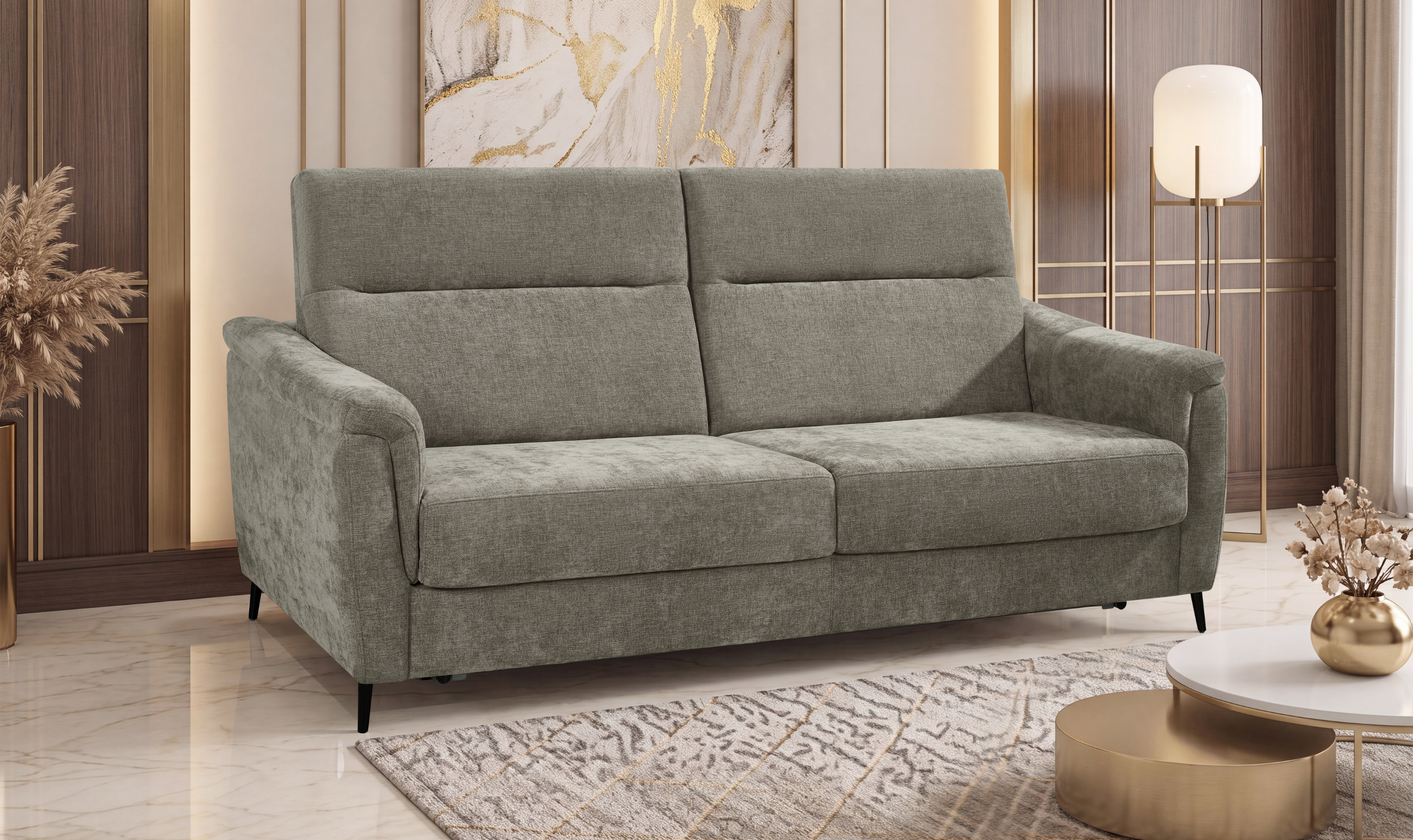 Klaussner Brenton Fabric Queen Sleeper Sofa with High-Back Cushions-Jennifer