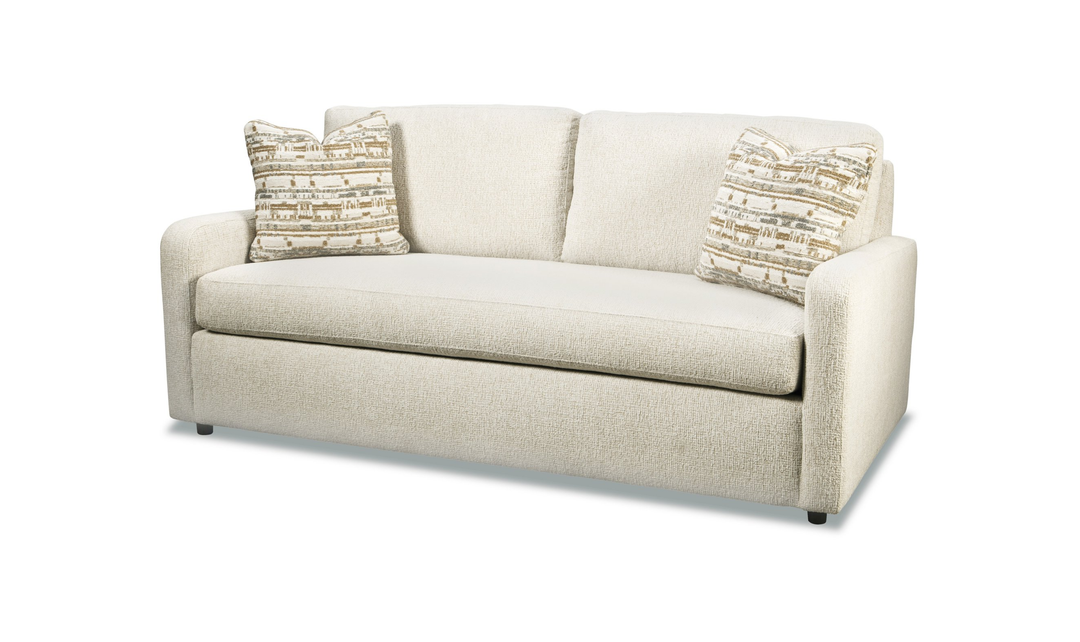 Klaussner Briarwood Fabric 2 Over 1 Sofa With Accent Pillows-jennifer Funiture