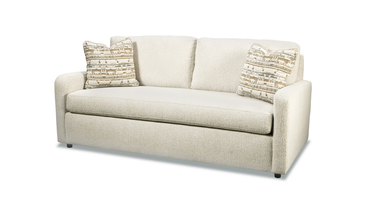 Klaussner Briarwood Fabric 2 Over 1 Sofa With Accent Pillows-jennifer Funiture