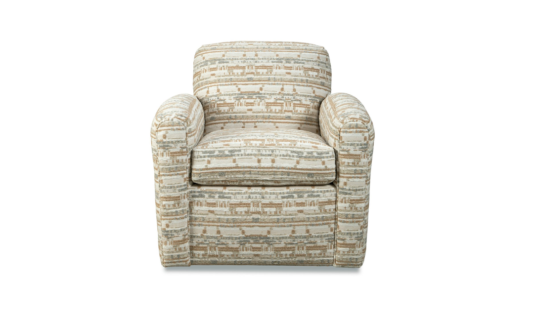 Klaussner Briarwood Transitional Fabric Swivel Chair
